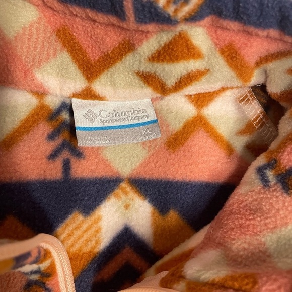 Columbia fleece jacket, youth size extra large unisex multicolor - Picture 4 of 4